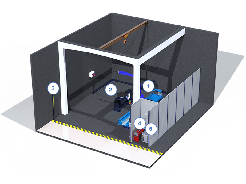 Projekt Stanowisko z robotem na torze i 2-osiowym obrotnikiem